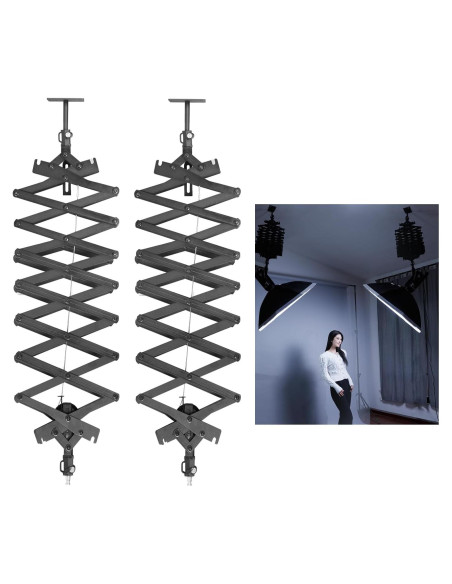 2 Paquetes Pantógrafo Telescópico GSKAIWEN 2m Ajustable 15kg 2 Paquetes Pantógrafo Telescópico GSKAIWEN 2m Ajustable 15kg