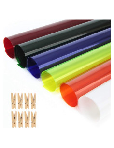 Filtros de Gel de Iluminación Meking 6 Pcs 40x50 cm Colores