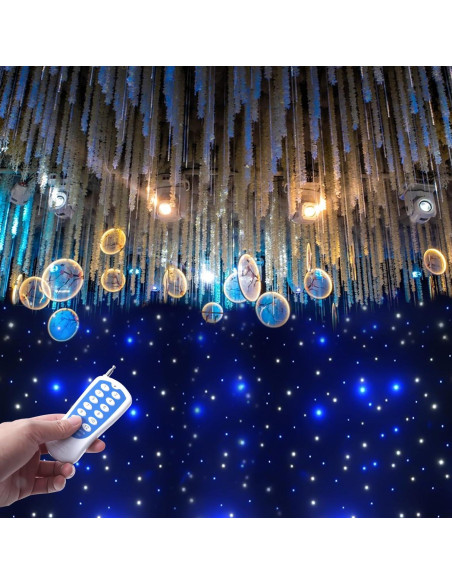 Fondo LED 6m x 3m WUPYI Cortina Estrellas Azul y Blanca DMX Fondo LED 6m x 3m WUPYI Cortina Estrellas Azul y Blanca DMX