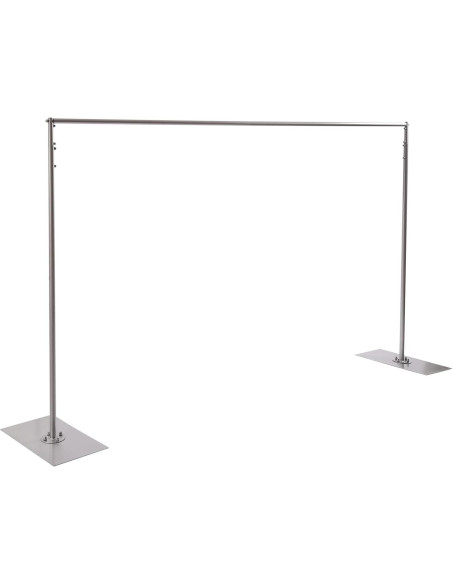 Soporte de Fondo Telescópico SanBouSi 1.5x3m a 3x6m Plata Soporte de Fondo Telescópico SanBouSi 1.5x3m a 3x6m Plata