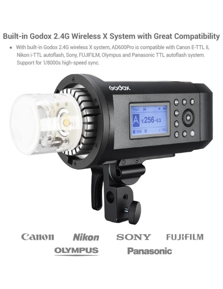 Godox AD600 Pro Luz Estroboscópica 600Ws TTL para Estudio