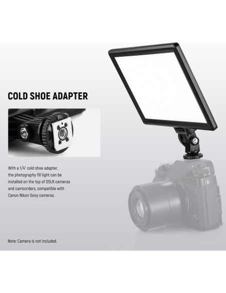 Panel de Luz LED NEEWER NL-116AI 23cm Dimmable con Trípode Panel de Luz LED NEEWER NL-116AI 23cm Dimmable con Trípode