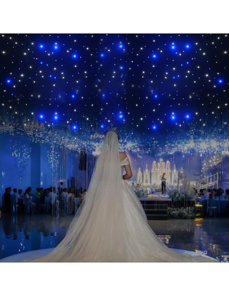 Cortina LED 6x3m Fenorel Azul y Blanca con Control Remoto Cortina LED 6x3m Fenorel Azul y Blanca con Control Remoto