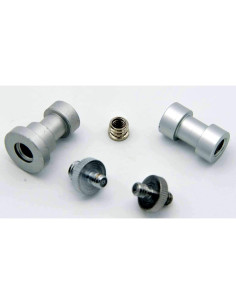 Adaptador de Montaje de Tornillo de Trípode 1/4" a 3/8" - 5 Piezas - Aluminio 2