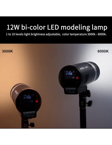 Flash Estroboscópico Godox AD300Pro 300W 2.4G TTL HSS Flash Estroboscópico Godox AD300Pro 300W 2.4G TTL HSS