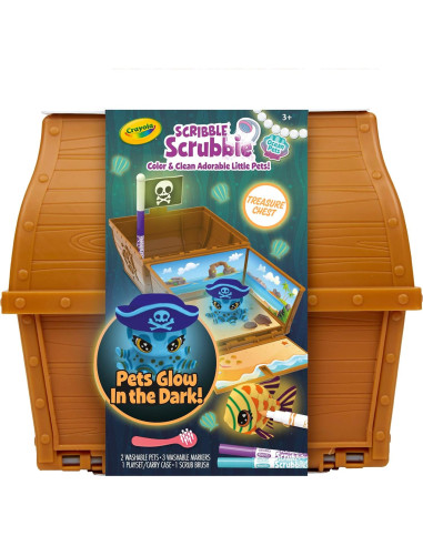 Crayola Scribble Scrubbie Mascotas Océano 2 Figuras y Marcadores