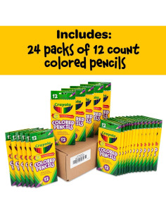 Lápices de Colores Crayola 24pk para Niños - Suministros Escolares 2