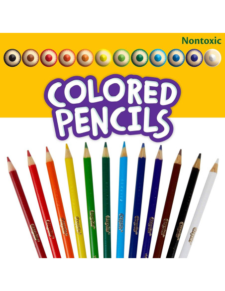 Lápices de Colores Crayola 24pk para Niños - Suministros Escolares Lápices de Colores Crayola 24pk para Niños - Suministros Escolares