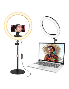 Luz de Anillo LED Sensyne 30.5 cm con Soporte y Control Remoto