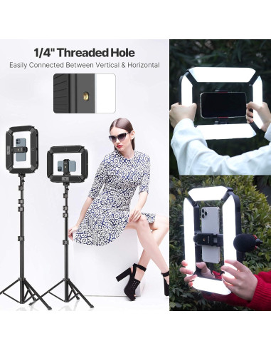 Soporte de Video PICTRON U200 para Smartphone con Luz LED