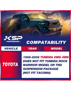 KSP Kit de Elevación 5.08cm para Toyota Tundra 1999-2006 2