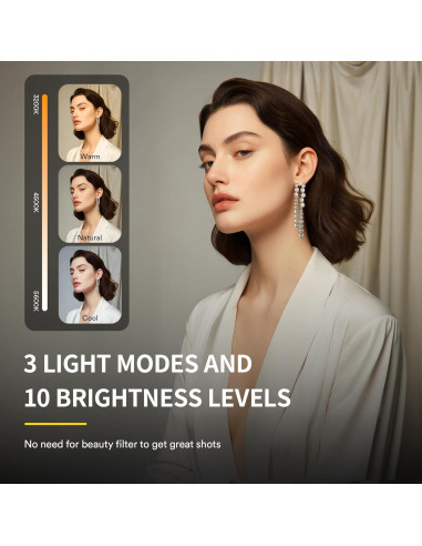 Luz Selfie RALENO PL-30 Magnética para iPhone y Android
