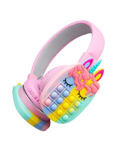 Auriculares Bluetooth WESADN AH-806 Inalámbricos Rosa 6h Batería