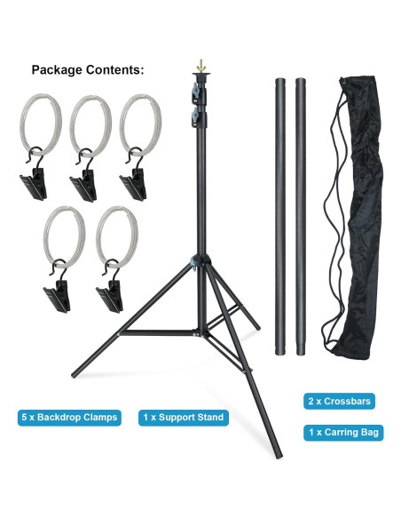 Soporte de Fondo Portátil LINCO Zenith 1.5x2m Ajustable Soporte de Fondo Portátil LINCO Zenith 1.5x2m Ajustable