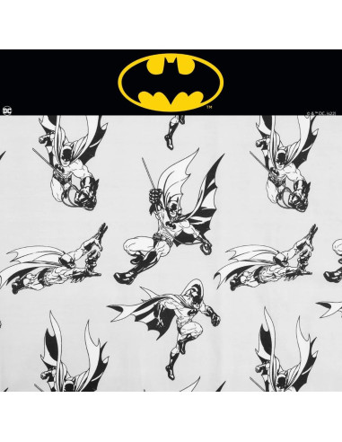 Juego de Sábanas Twin Batman Franco 3 Piezas Algodón Orgánico