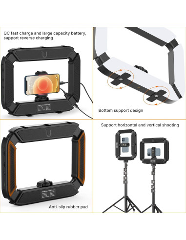 Soporte de Luz ULANZI T270 Ajustable 270cm con Batería 8000mAh