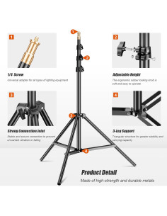 Soporte de Luz Godox 240 cm Ajustable con Bolsa de Transporte 2