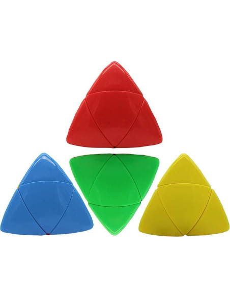 Cubo Pyramorphix 2x2 Sin Etiquetas Willking - Rompecabezas Cubo Pyramorphix 2x2 Sin Etiquetas Willking - Rompecabezas