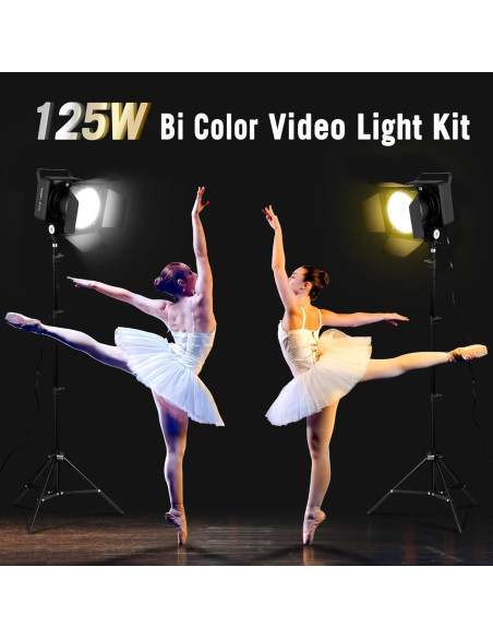 Luz de Video RGB NiceVeedi 125W con Montura Bowens 3000K-10000K Luz de Video RGB NiceVeedi 125W con Montura Bowens 3000K-10000K