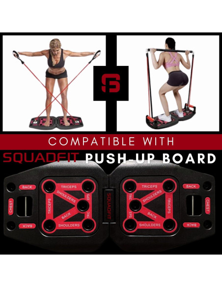 Kit de Fitness SquadFit: Tablero de Flexiones y Barra de Pilates Kit de Fitness SquadFit: Tablero de Flexiones y Barra de Pilates