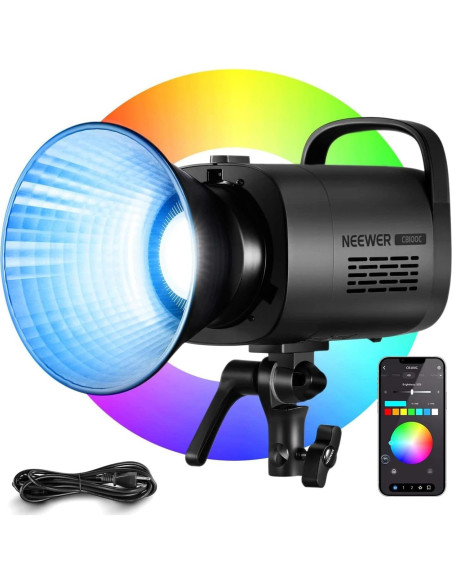 Luz de Video NEEWER CB100C 130W RGB con Softbox 65cm Luz de Video NEEWER CB100C 130W RGB con Softbox 65cm
