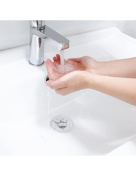 Tapón de Lavabo Universal DZOFXMI, Acero Inoxidable, Anti-obstrucción Tapón de Lavabo Universal DZOFXMI, Acero Inoxidable, Anti-obstrucción