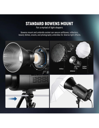 Luz de Video NEEWER CB100C 130W RGB con Softbox 65cm