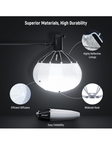 Luz de Video NEEWER CB100C 130W RGB con Softbox 65cm