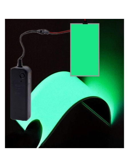 Luz de Panel Electroluminiscente Ourbest 12x5 cm Verde Oscuro Luz de Panel Electroluminiscente Ourbest 12x5 cm Verde Oscuro