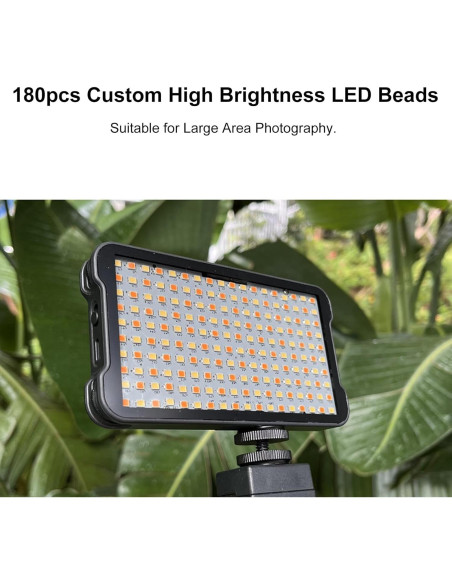 Luz de Relleno LED Recargable LUCKDANO con Mini Trípode 2400K-6400K Luz de Relleno LED Recargable LUCKDANO con Mini Trípode 2400K-6400K