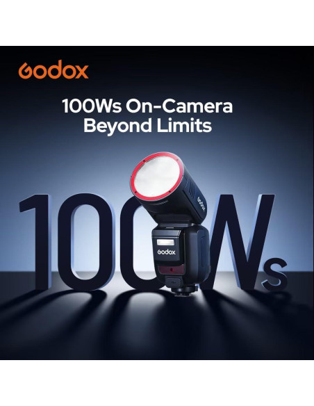Flash Godox V100O 100Ws Pantalla Táctil para Cámaras Olympus y Panasonic Flash Godox V100O 100Ws Pantalla Táctil para Cámaras Olympus y Panasonic