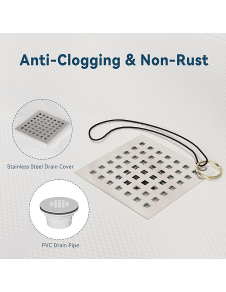 Base de Ducha SMC 91x91 cm Antideslizante Findepot Blanca Base de Ducha SMC 91x91 cm Antideslizante Findepot Blanca