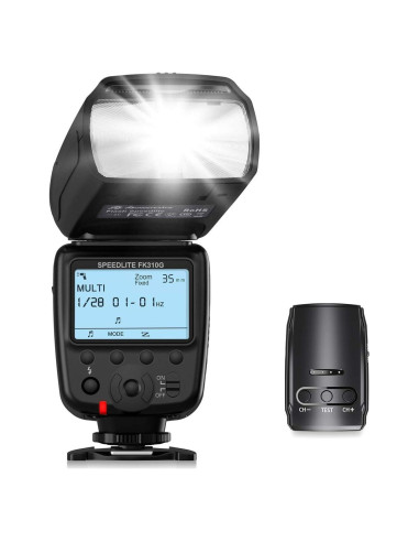 Flash Speedlite Powerextra FK310G Inalámbrico 2.4G para DSLR