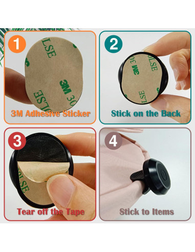 Paquete de 2 Soportes Adhesivos Impermeables Mwdzfq para AirTag