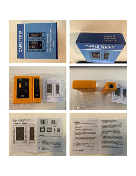 Probador de Cable de Red iMBAPrice RJ45/RJ11 - Herramienta UTP Probador de Cable de Red iMBAPrice RJ45/RJ11 - Herramienta UTP
