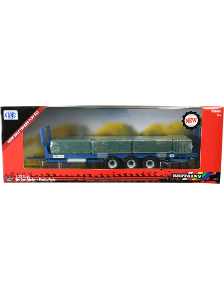 Remolque Kane Britains 1:32 con Pacas de Paja Remolque Kane Britains 1:32 con Pacas de Paja