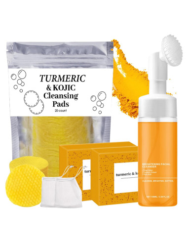 Juego de Cuidado Facial de Cúrcuma BCBU - 4 Piezas
