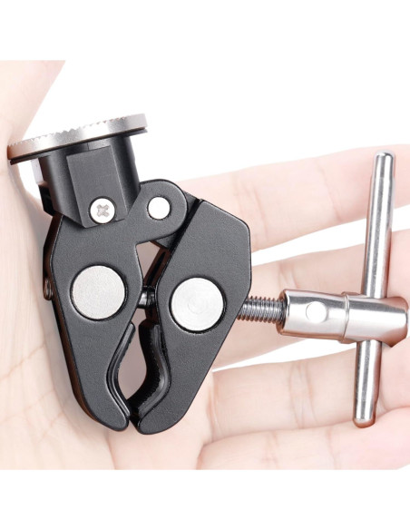 Adaptador Super Clamp a Rosette NICEYRIG 50mm Ajustable Adaptador Super Clamp a Rosette NICEYRIG 50mm Ajustable