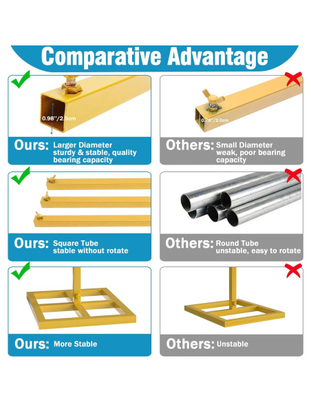 Soporte de Fondo Ajustable Fomcet 3.05x3.05m Dorado Soporte de Fondo Ajustable Fomcet 3.05x3.05m Dorado