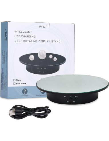 Soporte de Exhibición Rotatorio Motorizado JAYEGT 20cm 8kg