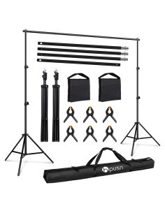 Soporte de Fondo Ajustable HPUSN 3.05m x 2.1m con Accesorios