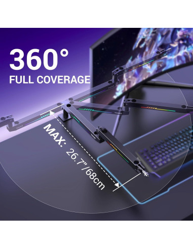Brazo de Micrófono RGB TONOR T90LP, Soporte Bajo 1.5kg