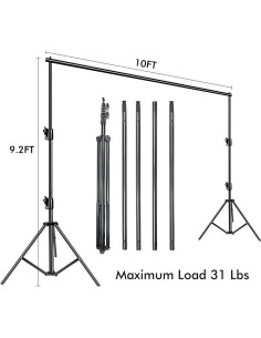 Soporte de Fondo Ajustable SLOW DOLPHIN 3.05m x 2.80m 14kg 2