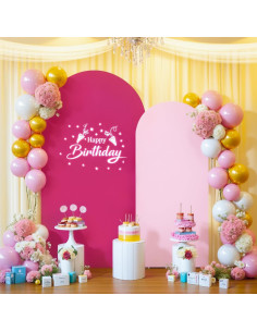 Juego de Fundas para Arco Rosa 2 Piezas 1.8m y 2.2m 2