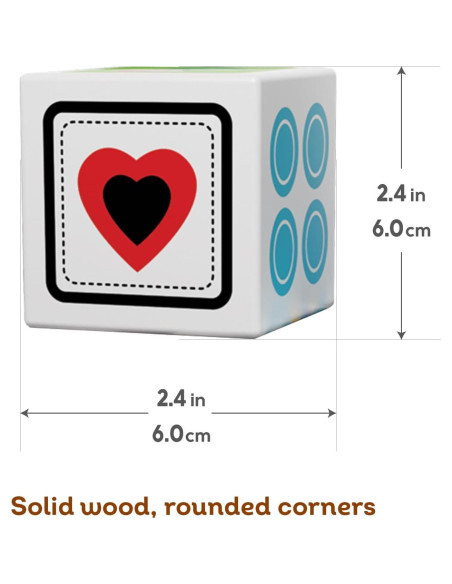 Cubos de Madera Kids Hits - Set de 6 Bloques Apilables Cubos de Madera Kids Hits - Set de 6 Bloques Apilables