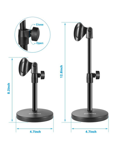 Soporte de Micrófono de Escritorio BILIONE Ajustable 3 en 1