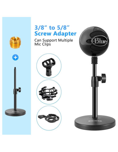 Soporte de Micrófono de Escritorio BILIONE Ajustable 3 en 1