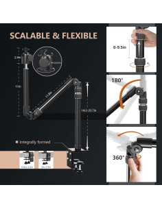Soporte Mágico de Escritorio RAUBAY para Cámara y Luz 2