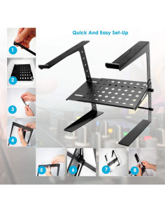 Soporte Ajustable para Laptop Pyle PLPTS26 - Altura 16-27.7 cm 2