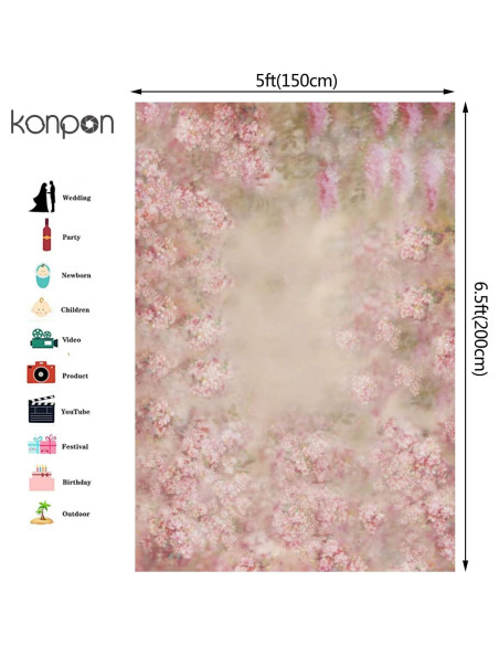 Fondo Fotográfico Colorido 150x200cm KonPon XT-6760 Fondo Fotográfico Colorido 150x200cm KonPon XT-6760